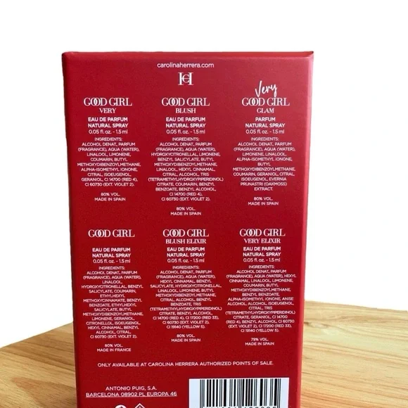 NIB 6 Carolina Herrera Good Girl Collection Sampler Perfume Cologne Mist Set - Picture 2 of 3